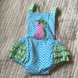 Sea Horse Sun Romper new with tags